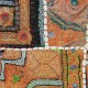 Patchwork inde luxe fil or et argent Célina