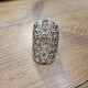 Bague infini en métal argenté Indienne