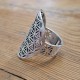 Bague infini en métal argenté Indienne