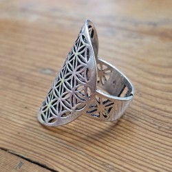 Bague infini en métal argenté Indienne