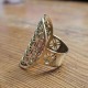 Bague Indienne Infini en métal doré