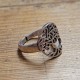 Bague Tree Life Indienne en métal argenté réglable