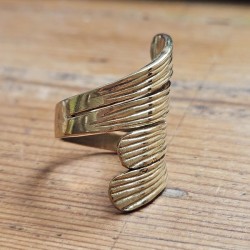 Bague Carona Indienne en doré argenté