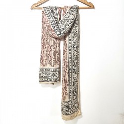 Echarpe Block-Print artisanat du Rajasthan