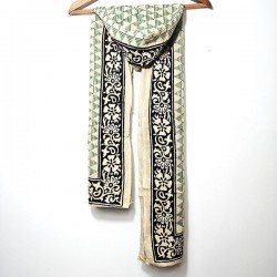 Echarpe-Châle Block-Print artisanat Inde