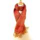Foulard indien en soie tissage main