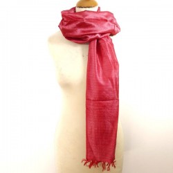 Foulard indien en soie tissage main