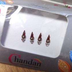 Autocollant de front Bindis Indiens