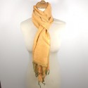 Foulard Jaune imprimé brocart de Bénarès
