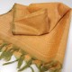 Foulard Jaune imprimé brocart de Bénarès