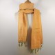 Foulard Jaune imprimé brocart de Bénarès