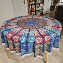 Grande Tenture-Nappe Indienne ronde coton