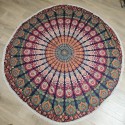 Grande Tenture-Nappe Indienne ronde 100% coton