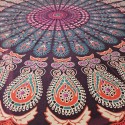 Nappe-Tenture ronde coton impression artisale
