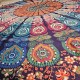 Nappe-Tenture ronde coton impression artisale