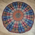 Nappe-Tenture ronde coton impression artisale