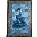 Tenture Bouddha Bleue Coton