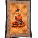 Tenture Bouddha Orange coton