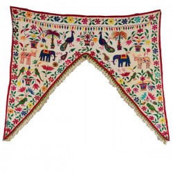 Dessus de Porte Indien Blanc ancien