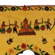 Ancien Dessus de Porte Indien Jaune