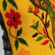 Ancien Dessus de Porte Indien Jaune