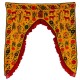 Ancien Dessus de Porte Indien Jaune
