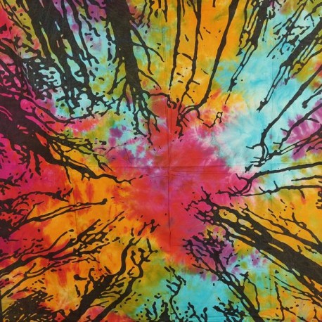 Tenture Indienne Arbres hallucinogènes coton