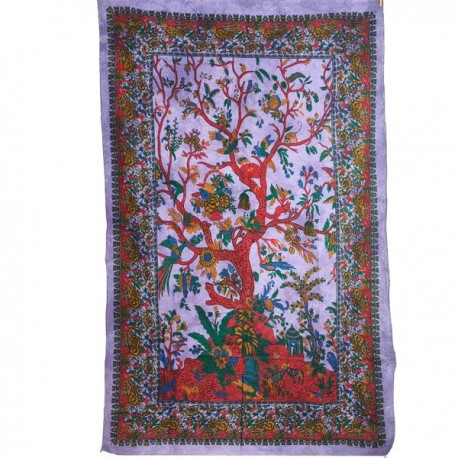 Tenture Indienne Tree of life coton