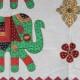 broderie 4 éléphants Inde