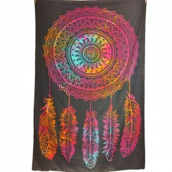 Tenture Mandala Tie and Dye indienne