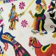 Tour de double porte indien blanc