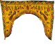 Tour de double porte indien jaune