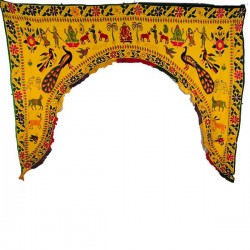 Tour de double porte indien jaune