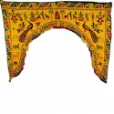 Tour de double porte indien jaune