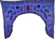 Tour de double porte indien violet