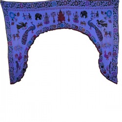 Tour de double porte indien violet