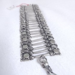 Bracelet indien métal argenté tribal