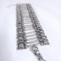 Bracelet indien métal argenté tribal