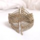 Bracelet Kavita artisanal indien Métal Doré