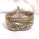 Bracelet Kavita artisanal indien Métal Doré