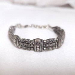 Bracelet Avani métal argenté indien