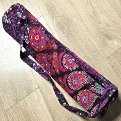 Tapis de Yoga gris Sac Coton indien