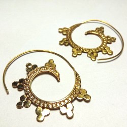 Boucles oreilles Tourbillon fleuri