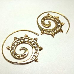 Boucles oreilles Dorées Indiennes