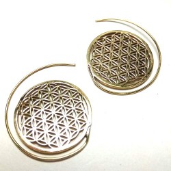 Boucles oreilles Fleur de vie