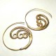 Boucles oreilles Vagues Dorées