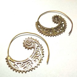 Boucles oreilles Métal Doré Inde