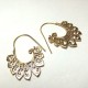 Boucles oreilles Dorées Indiennes