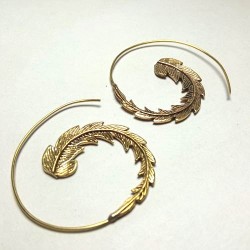 Boucles oreilles Plumes