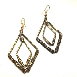 Boucles oreilles Indiennes Dorées